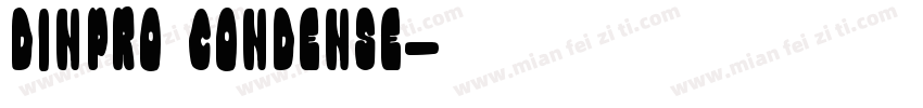 DINPRO CONDENSE字体转换